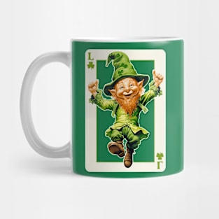 Leprechaun Shamrock Card St Paddys Day Festival Mug